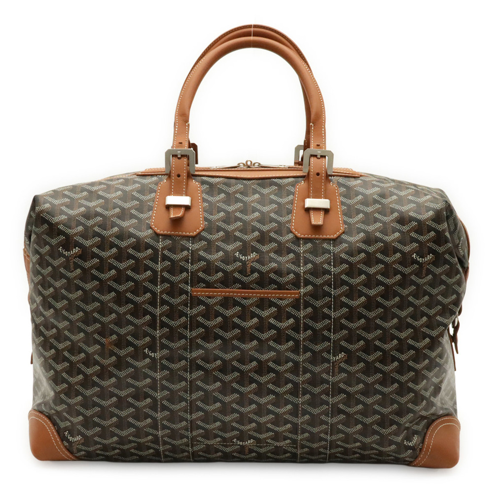 GOYARD Boeing 45 Boston Bag, Herringbone Pattern, Black/Brown - Picture 2 of 10